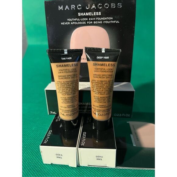 Marc Jacobs Shameless Foundation Deep Y500 Lot of 3 - Picture 3 of 8